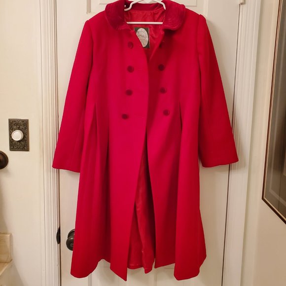 Isabel Garreton New York tailored red wool coat - Picture 2 of 10